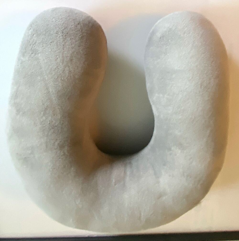 Gray Memory Foam U-Shaped Neck Travel Pillow